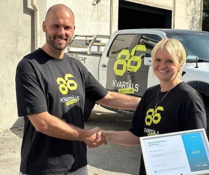 Trenere Dārta ir ieguvusi sertifikātu!